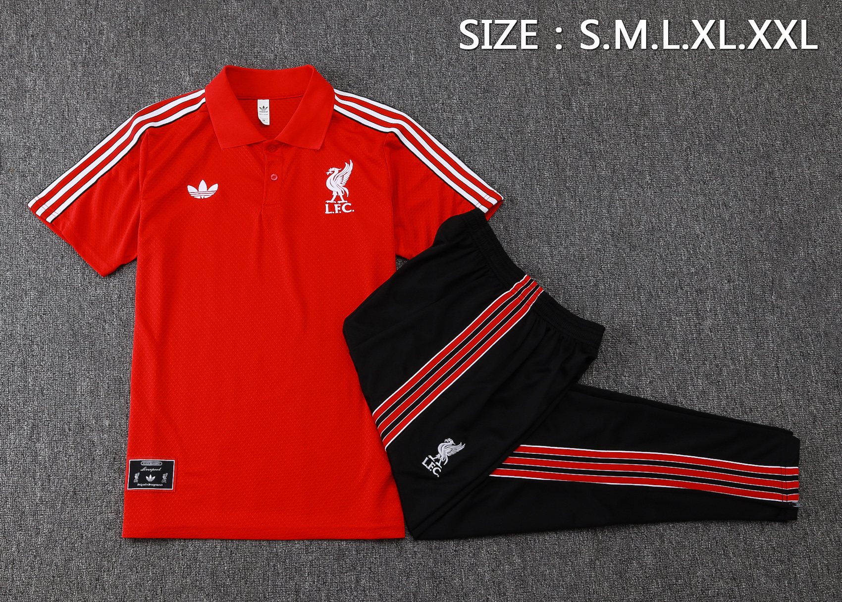 Liverpool Training Kit (Polo+Pants) Red 2025/26 - Image 2