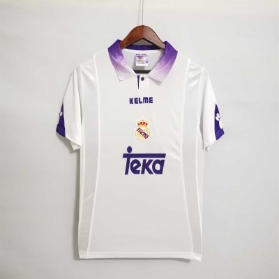 Real Madrid Retro Jersey Home Custom Soccer Shirt 1997-98