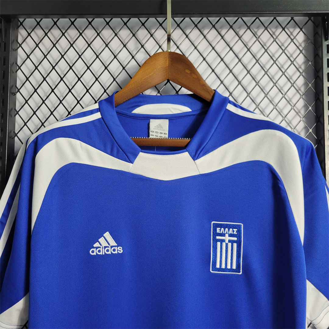 Greece Soccer Jersey Home Custom Shirt 2004 - Image 5