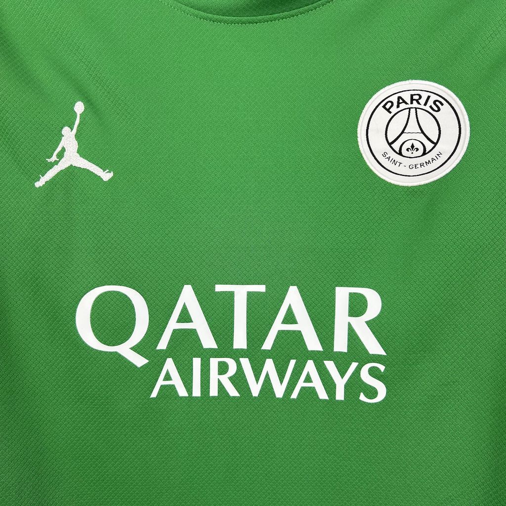 PSG Soccer Jersey Green Custom Long Sleeve Shirt 2025/26 - Image 6