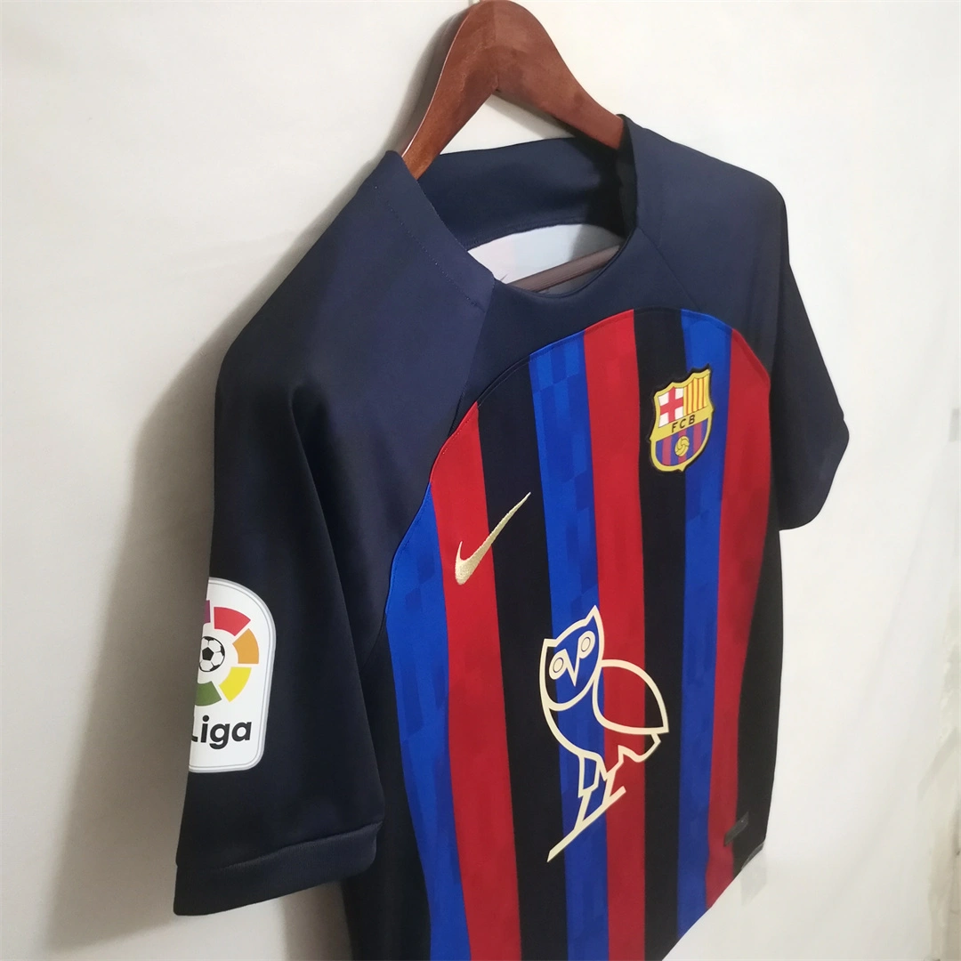 Barcelona Home Owl Version Soccer Jersey Custom Shirt 2022/23 - Image 5