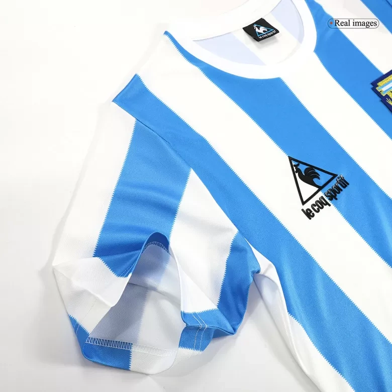 Argentina Retro Jersey Custom Home Football Jersey 1986 - Image 5