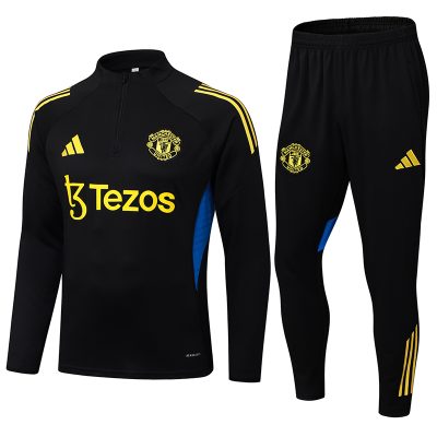 Manchester United Training Kit (Sweatshirt+Pants) Black 2025/26