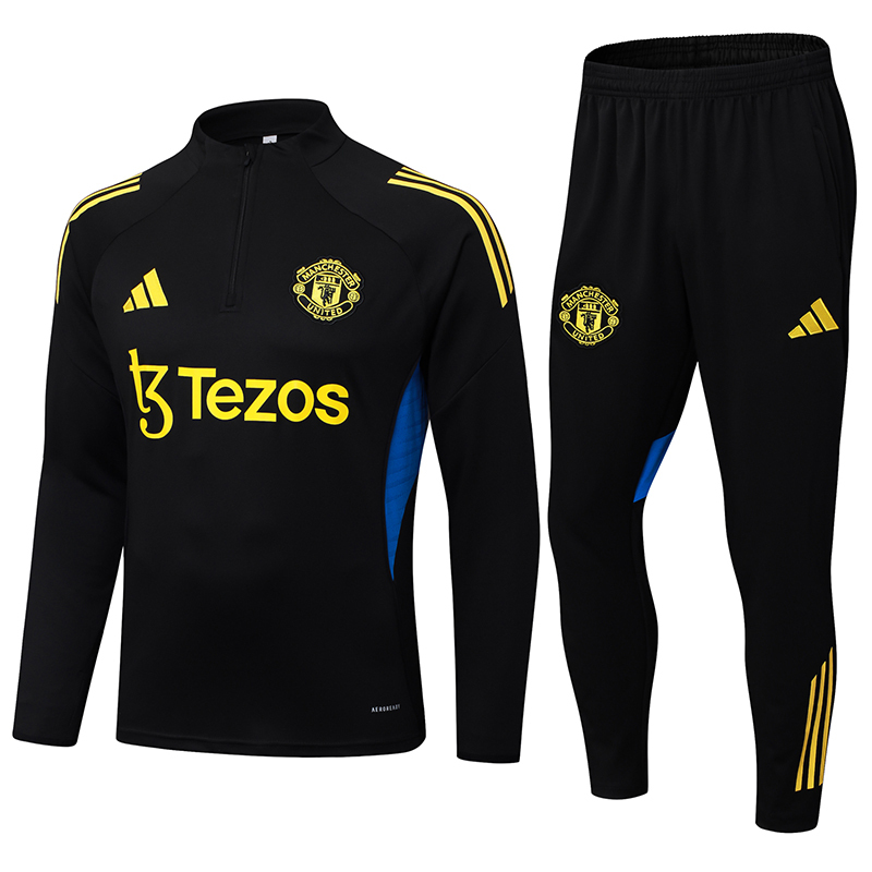 Manchester United Training Kit (Sweatshirt+Pants) Black 2025/26