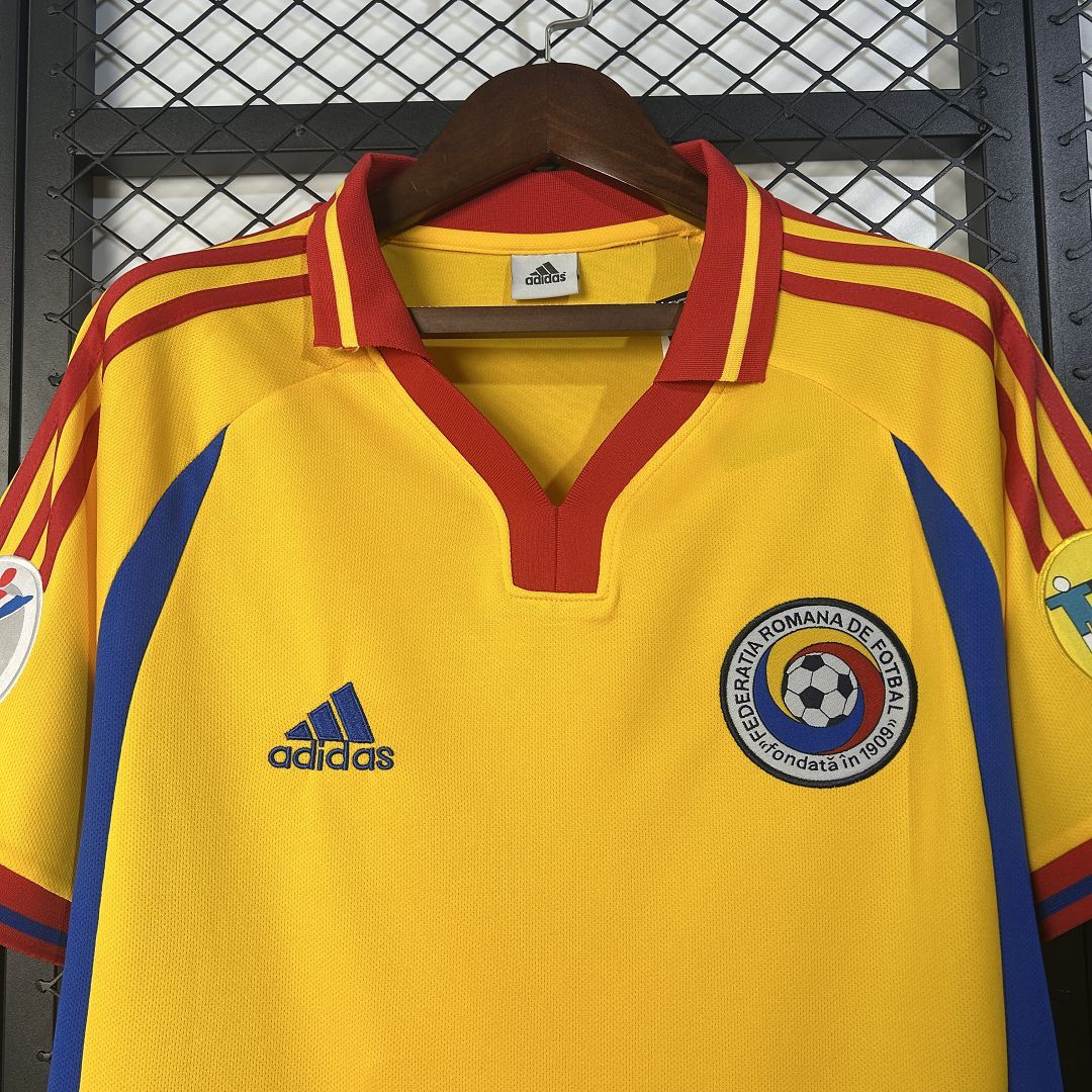Romania Soccer Jersey Home Retro Jersey 2000 - Image 3