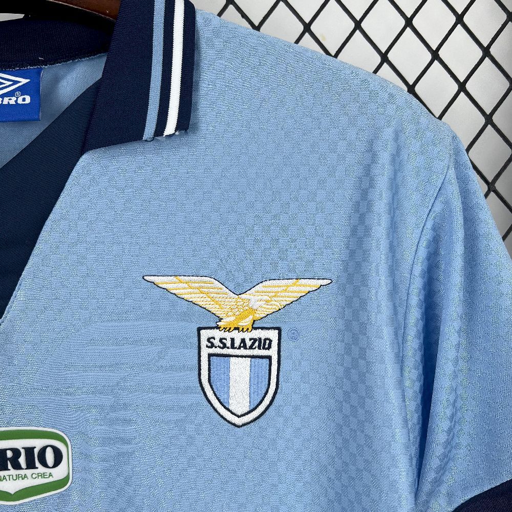 Lazio Retro Soccer Jersey Home Custom Shirt 1996-97 - Image 5