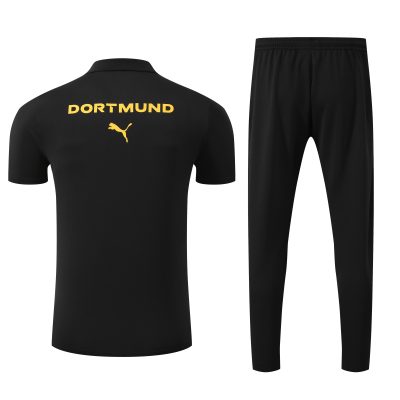 Alternative view of Borussia Dortmund Training Kit (Polo+Pants) Black 2025/26