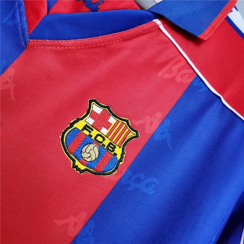 Barcelona Retro Jersey Home Soccer Shirt 1992/95 - Image 5