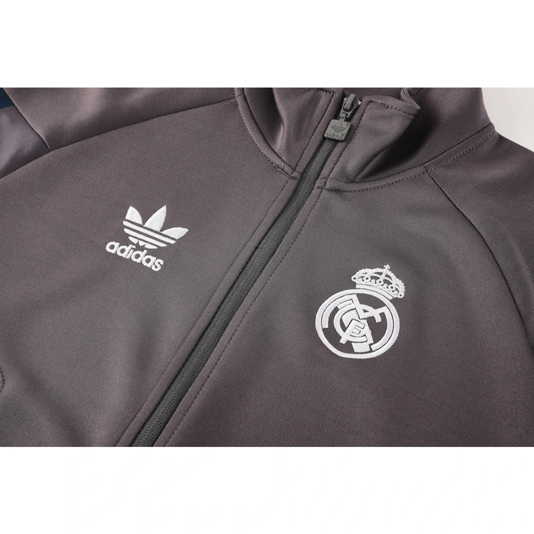 Real Madrid Training Kit (Jacket+Pants) Gray 2024/25 - Image 6