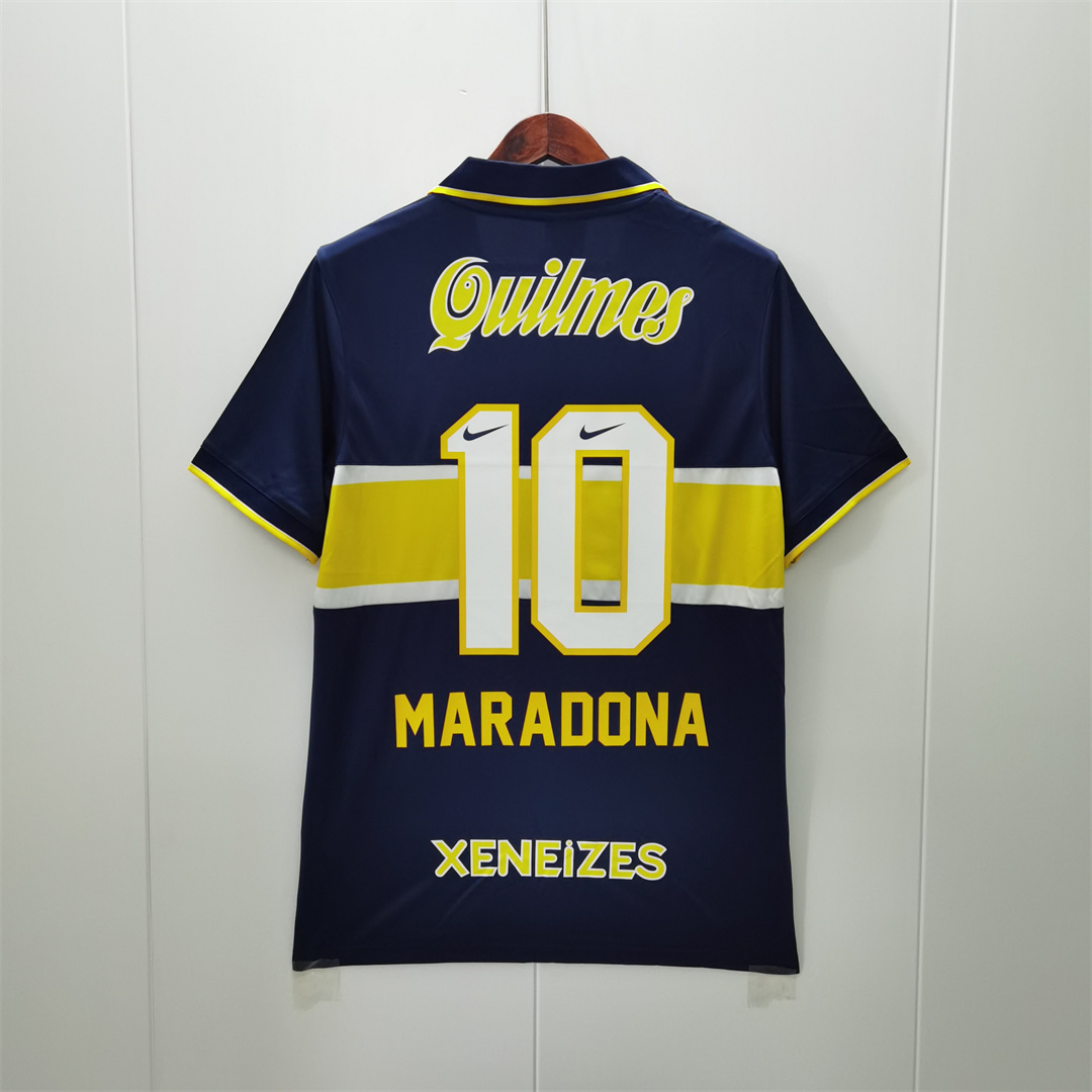 Boca Juniors Retro Soccer Jersey Home Custom Shirt 1996/97 - Image 2