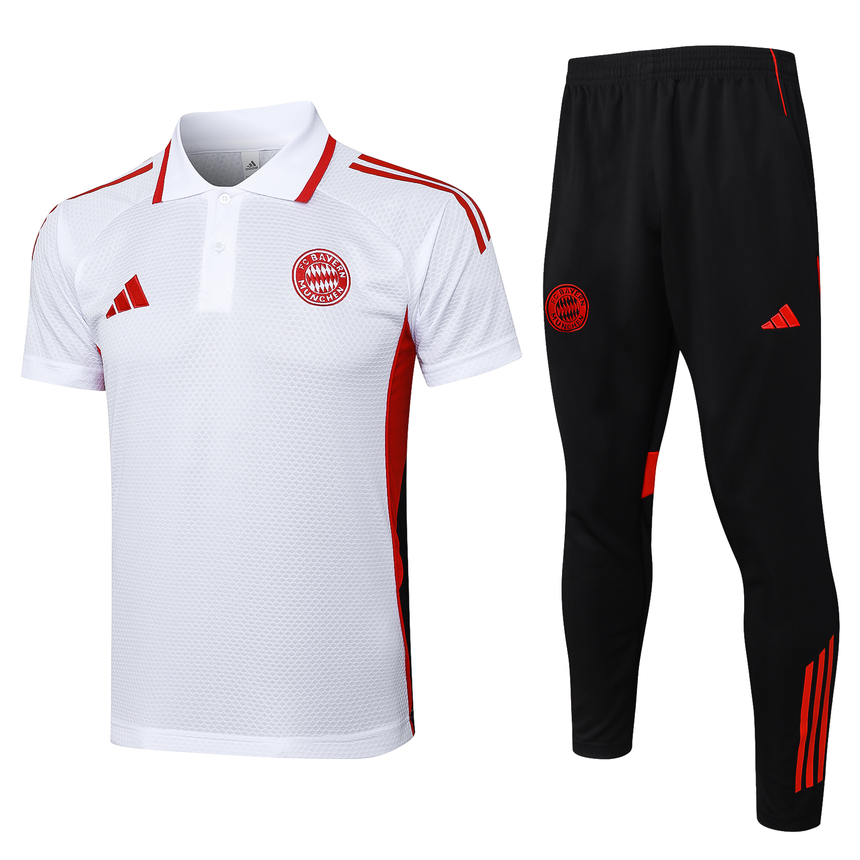 Bayern Munich Training Kit (Polo+Pants) White 2025/26