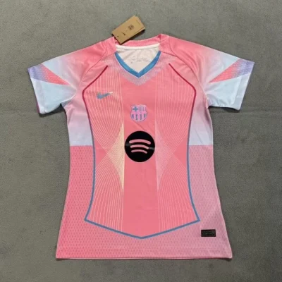Barcelona Soccer Jersey Women's Pink Special Edition Custom Shirt 2025/26