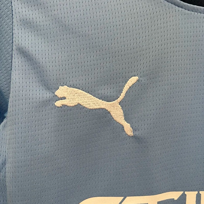 Manchester City Home Kids Kit Jersey+Shorts 2024/25 - Image 6