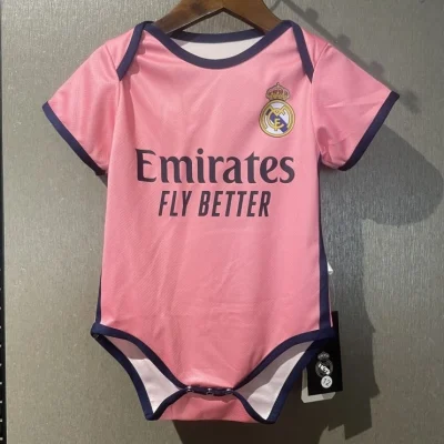 Real Madrid Soccer Jersey Pink Baby Uniform 2025/26