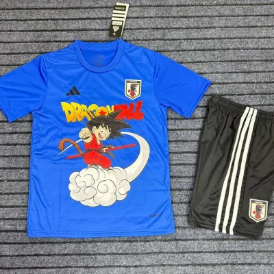 Japan Soccer Jersey Dragon Ball Special Edition Kids Kit Jersey+Shorts 2025
