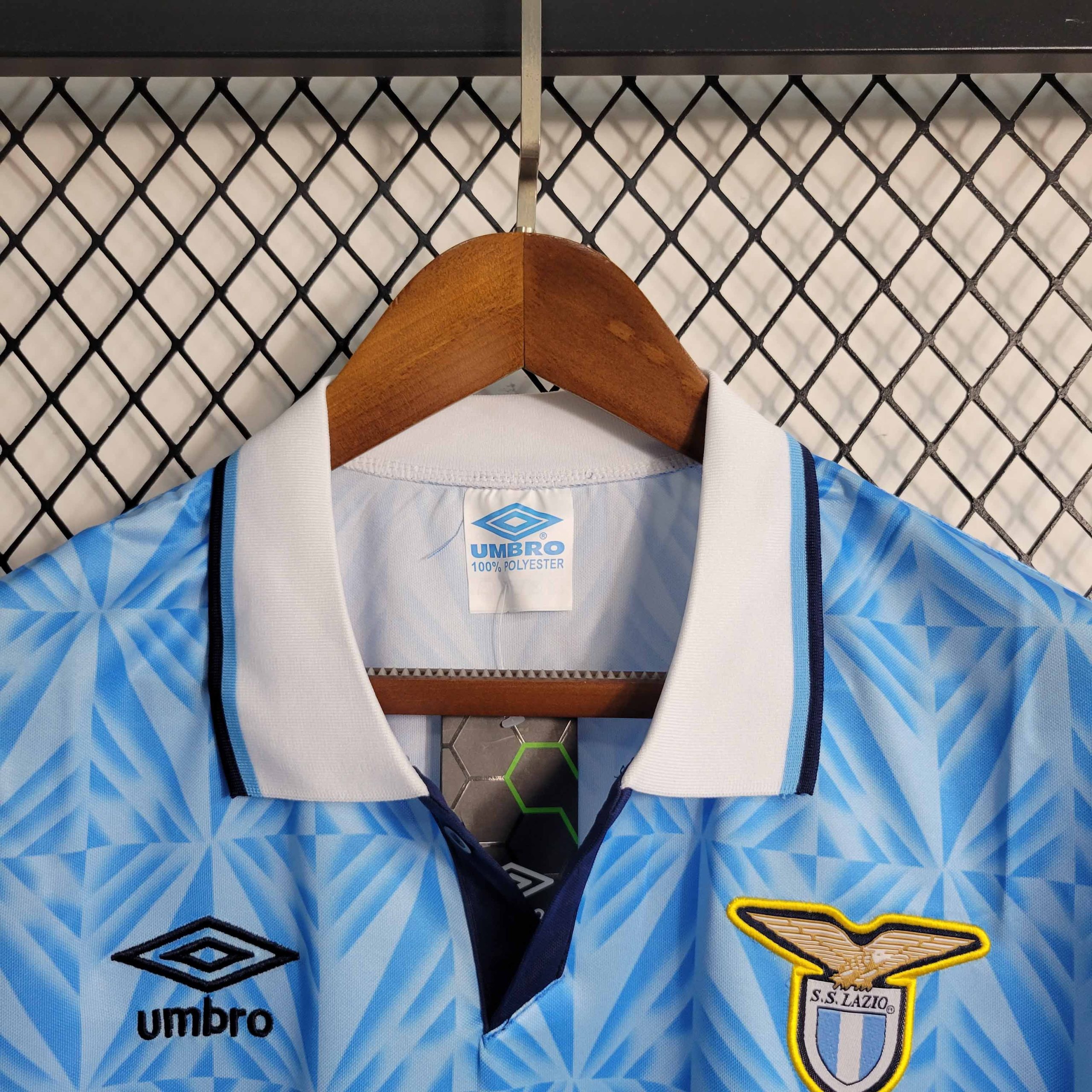 Lazio Retro Soccer Jersey Home Custom Shirt 1991/92 - Image 3
