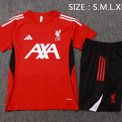 Alternative view of Liverpool Training Jersey Kit Red 2025/26