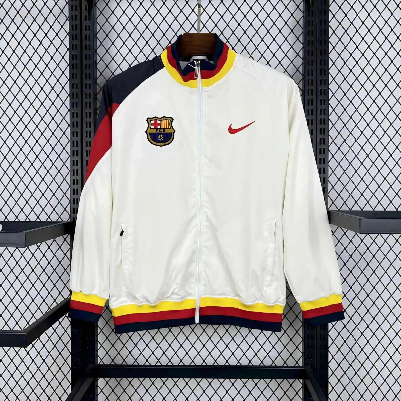 Barcelona Windbreaker Jacket White 2025/26