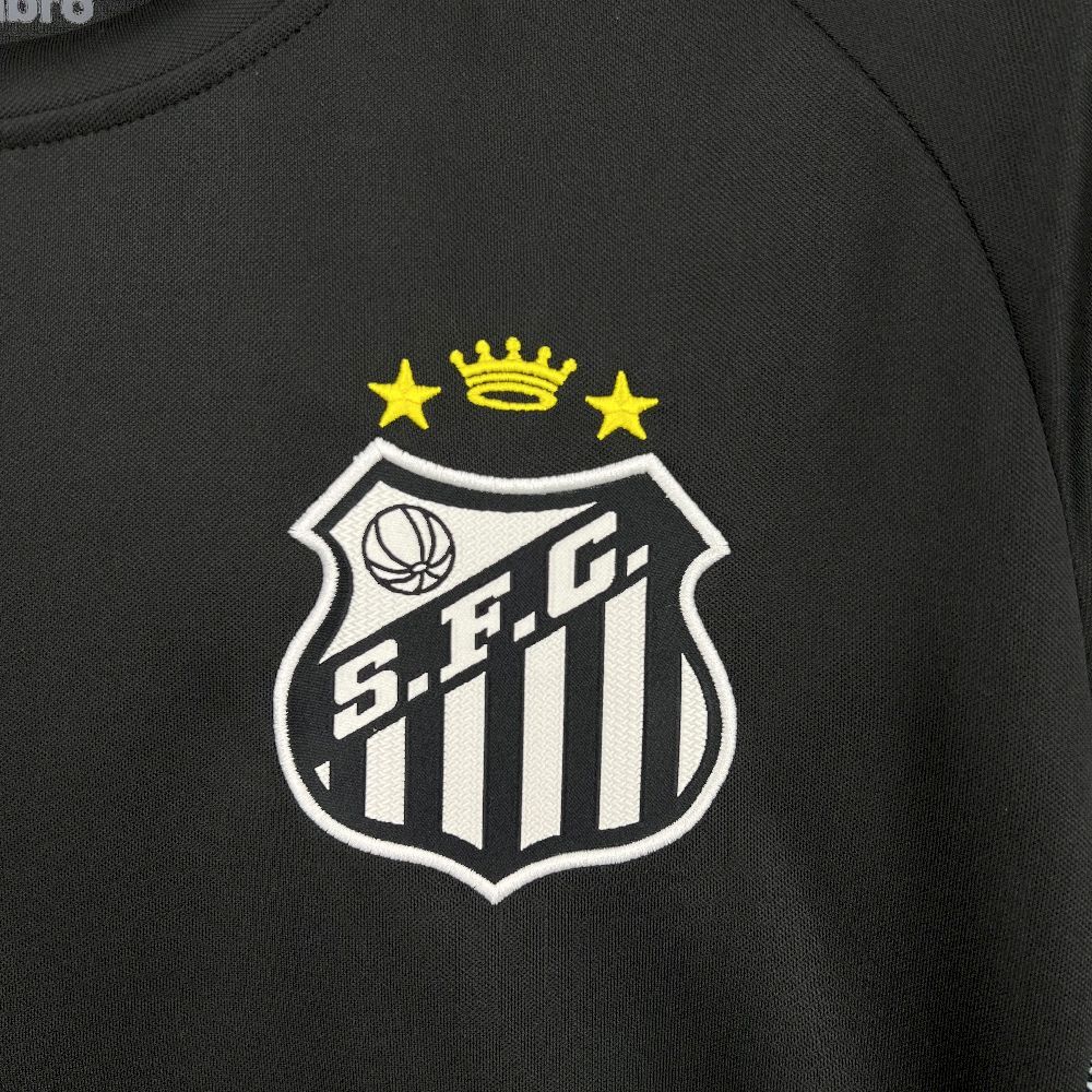 Santos FC Soccer Jersey Black Goalkeeper Custom Shirt 2025 - Image 5