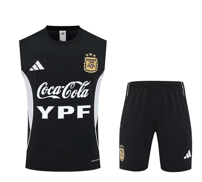 Argentina Sleeveless Training Kit Black 2025