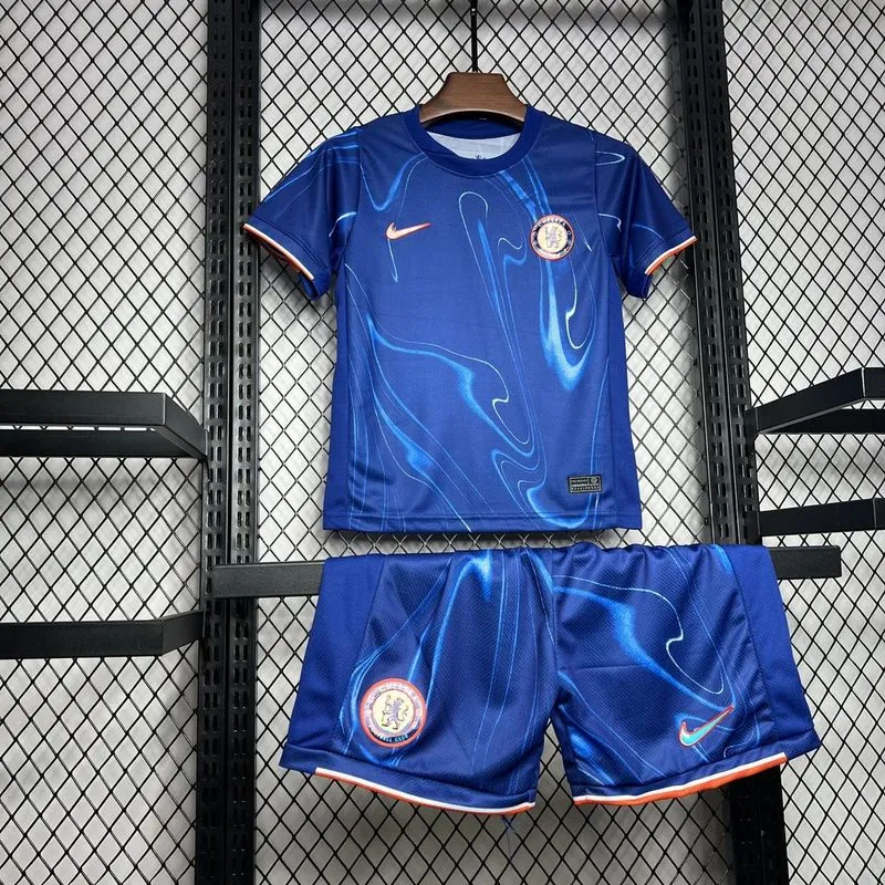 Chelsea Football Jersey Home Kids Kit Jersey+Shorts 2024/25 - Image 3