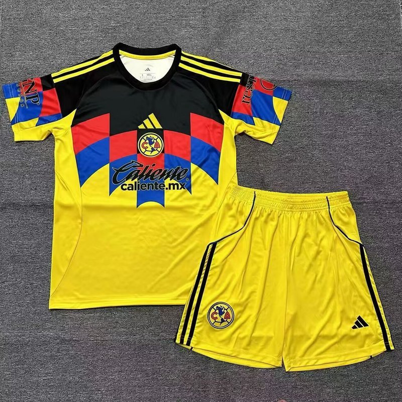 Club America Soccer Jersey Home Kids Kit Jersey+Shorts 2025/26