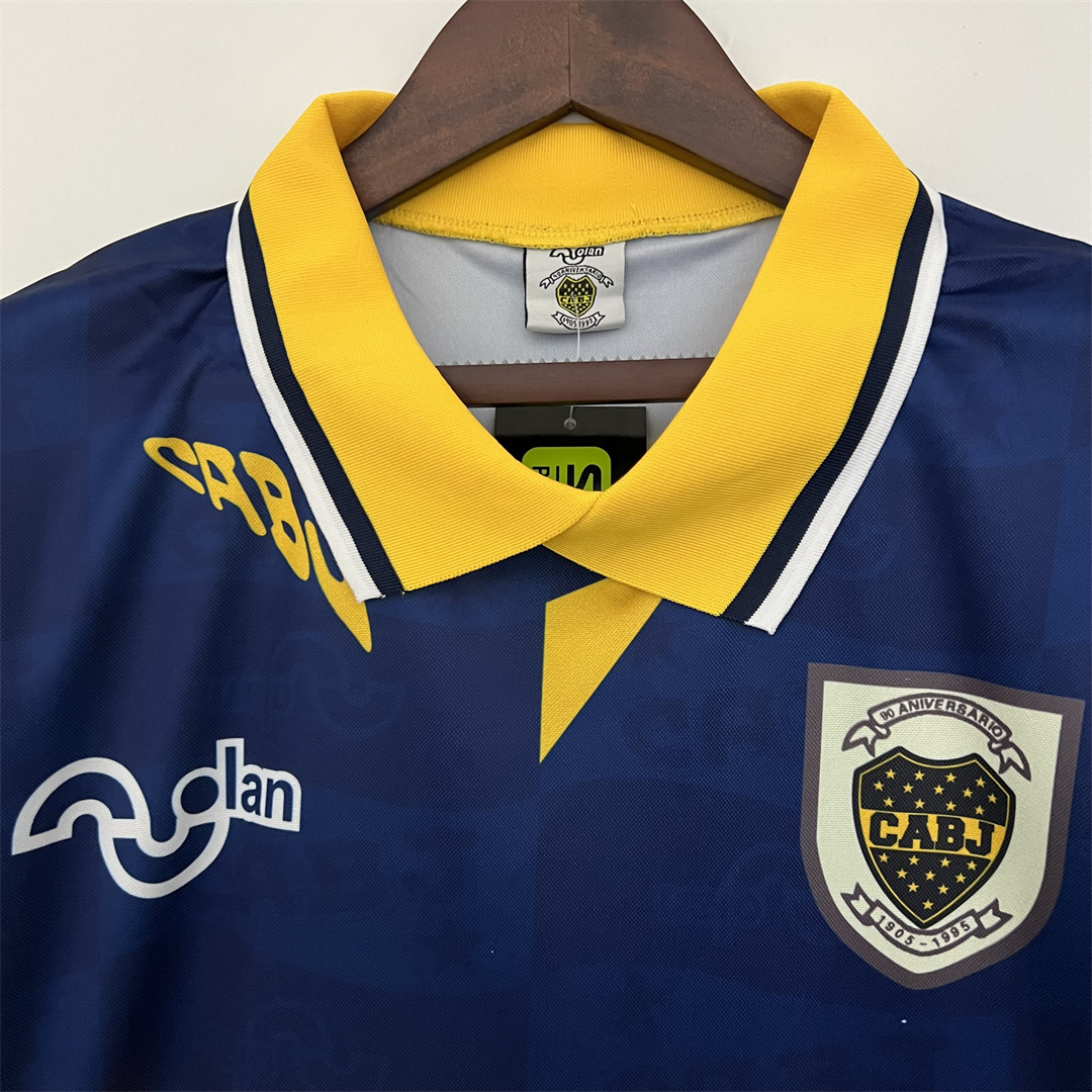 Boca Juniors Retro Soccer Jersey Home Custom Shirt 1995/96 - Image 6