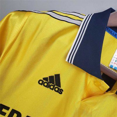 Alternative view of Marseille Retro Soccer Jersey Away Custom Shirt 1998-99
