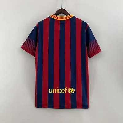 Alternative view of Barcelona Retro Jersey Home Soccer Shirt 2013-14