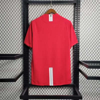 Alternative view of Manchester United Retro Home UCL Final Football Jersey Shirt 2007/08