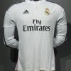 Real Madrid Retro Jersey Home Long Sleeve Soccer Shirt 2014/15
