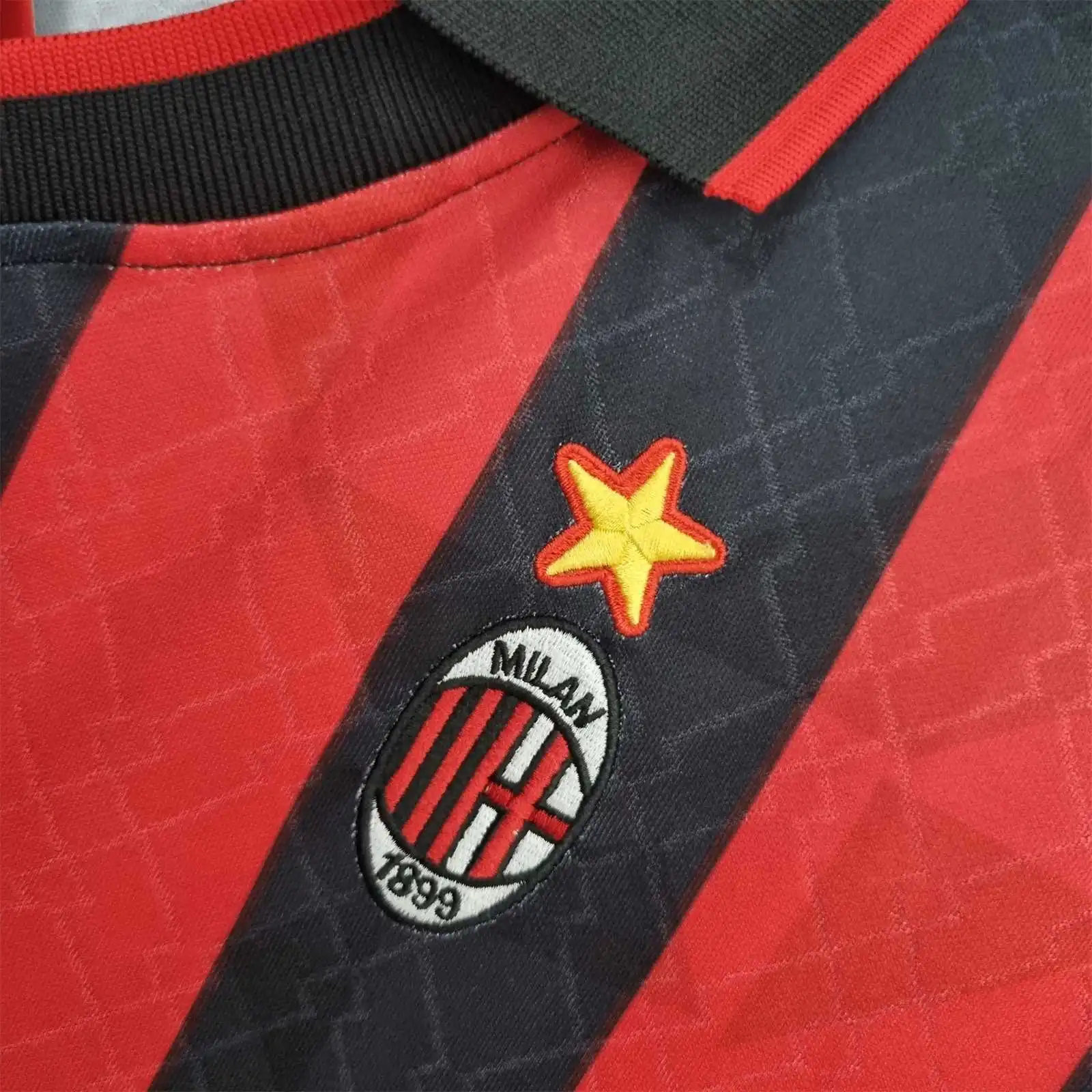AC Milan Retro Soccer Jersey Home Custom Shirt 1995/96 - Image 6
