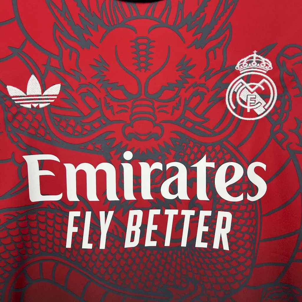 Real Madrid Soccer Jersey Dragon Special Edition Custom Shirt 2024/25 - Image 4