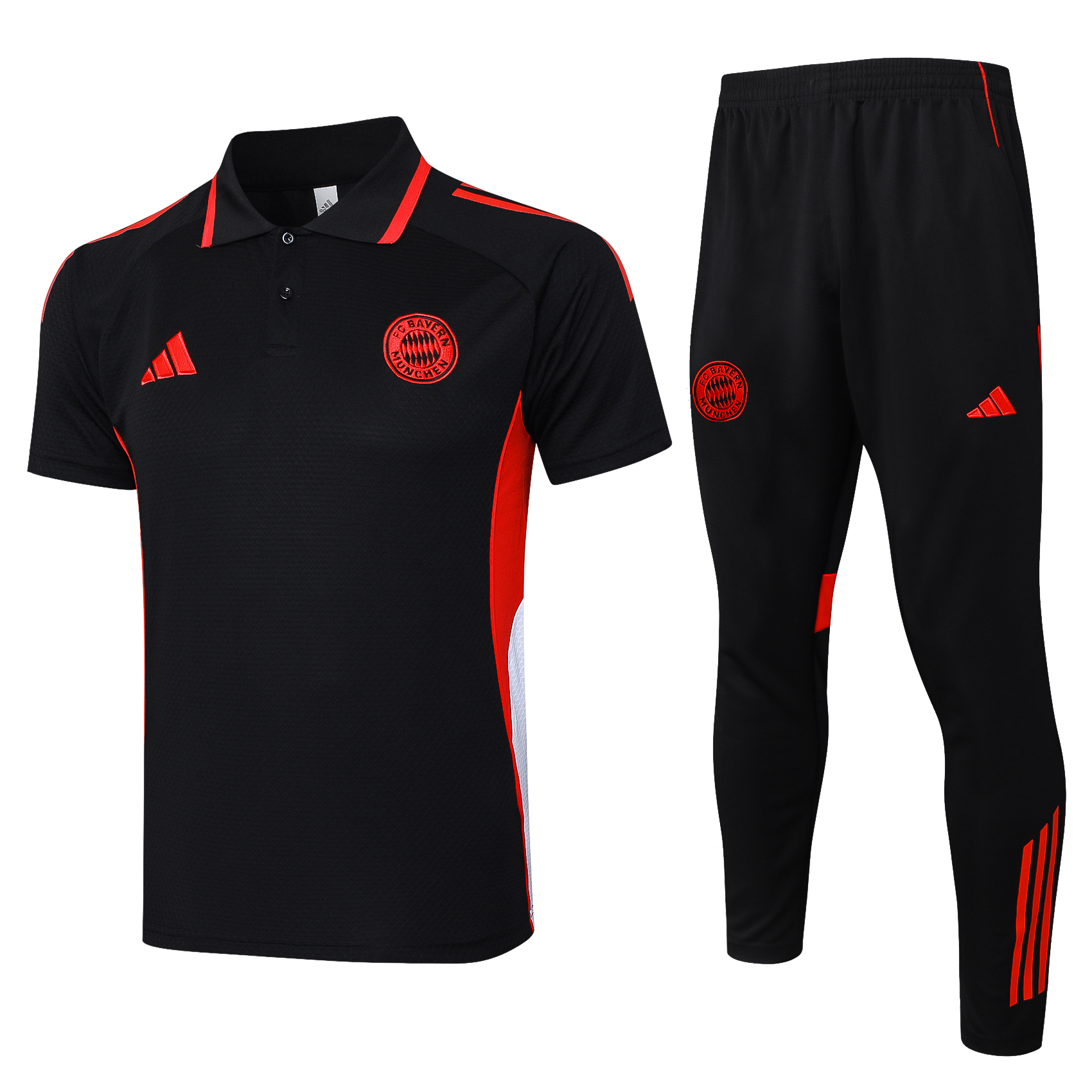 Bayern Munich Training Kit (Polo+Pants) Black 2025/26