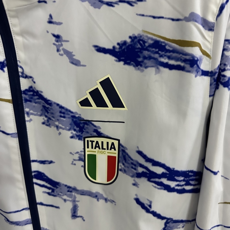 Italy Reversible Double-Sides Windbreaker Jacket Blue&White 2025 - Image 5