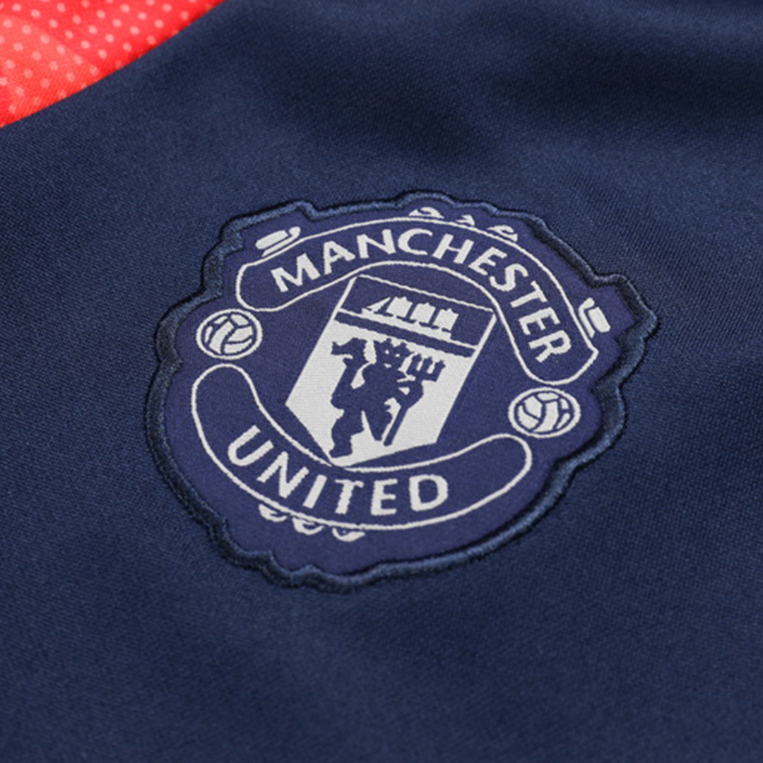 Manchester United 1/2 Zipper Sweat Kit (Top+Pants) Red 2024/25 - Image 6