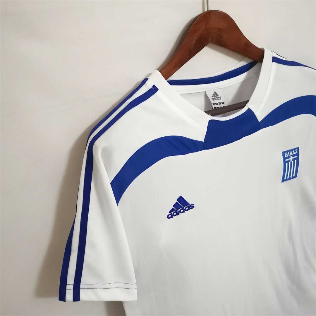 Greece Soccer Jersey Away Custom Shirt 2004 - Image 4