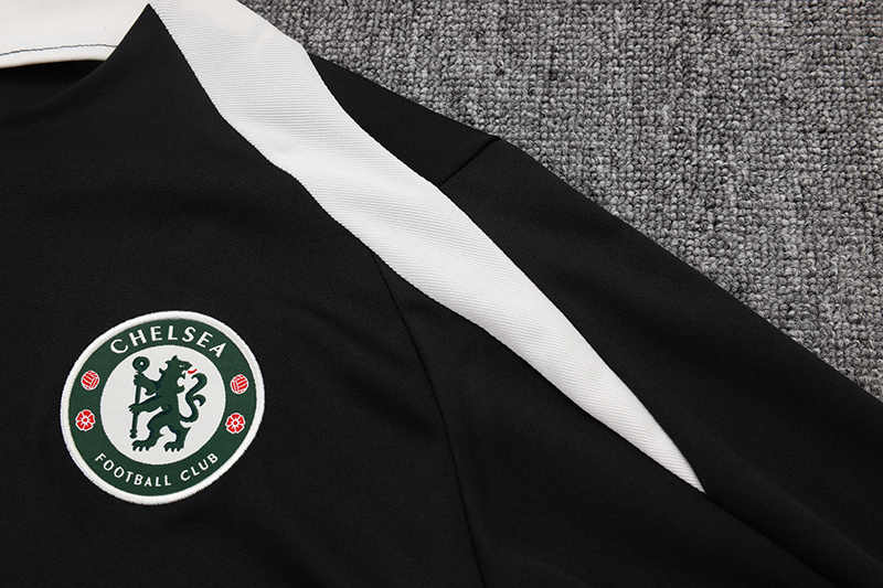Chelsea Training Kit (Sweatshirt+Pants) Black 2025/26 - Image 6