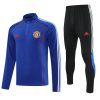 Manchester United Training Kit (Sweatshirt+Pants) Blue 2025/26 - Player Version