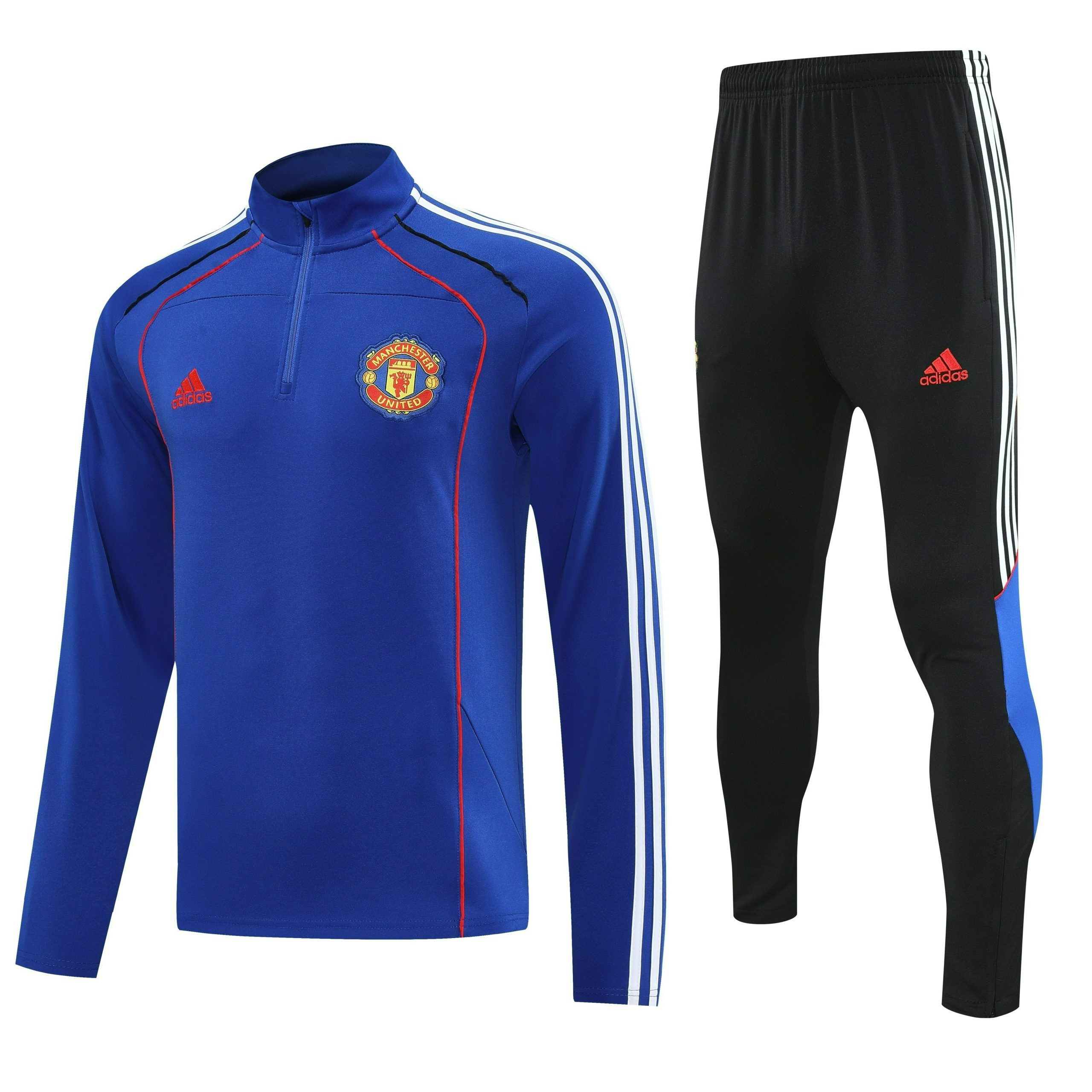 Manchester United Training Kit (Sweatshirt+Pants) Blue 2025/26 - Player Version