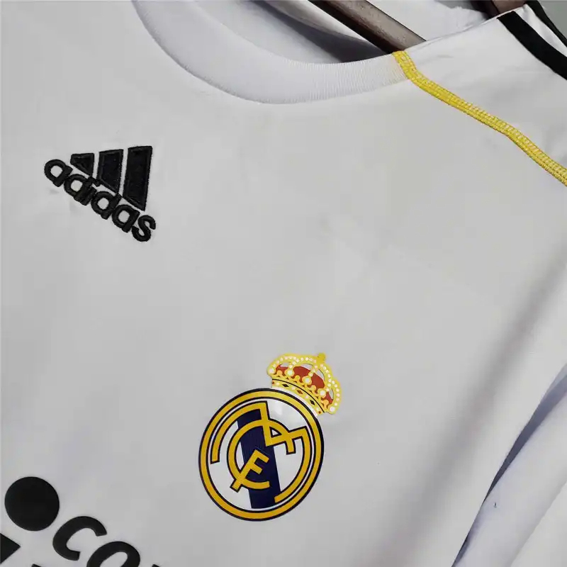 Real Madrid Retro Jersey Home Custom Soccer Shirt 2009/10 - Image 6