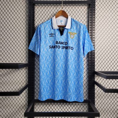Lazio Retro Soccer Jersey Home Custom Shirt 1991/92