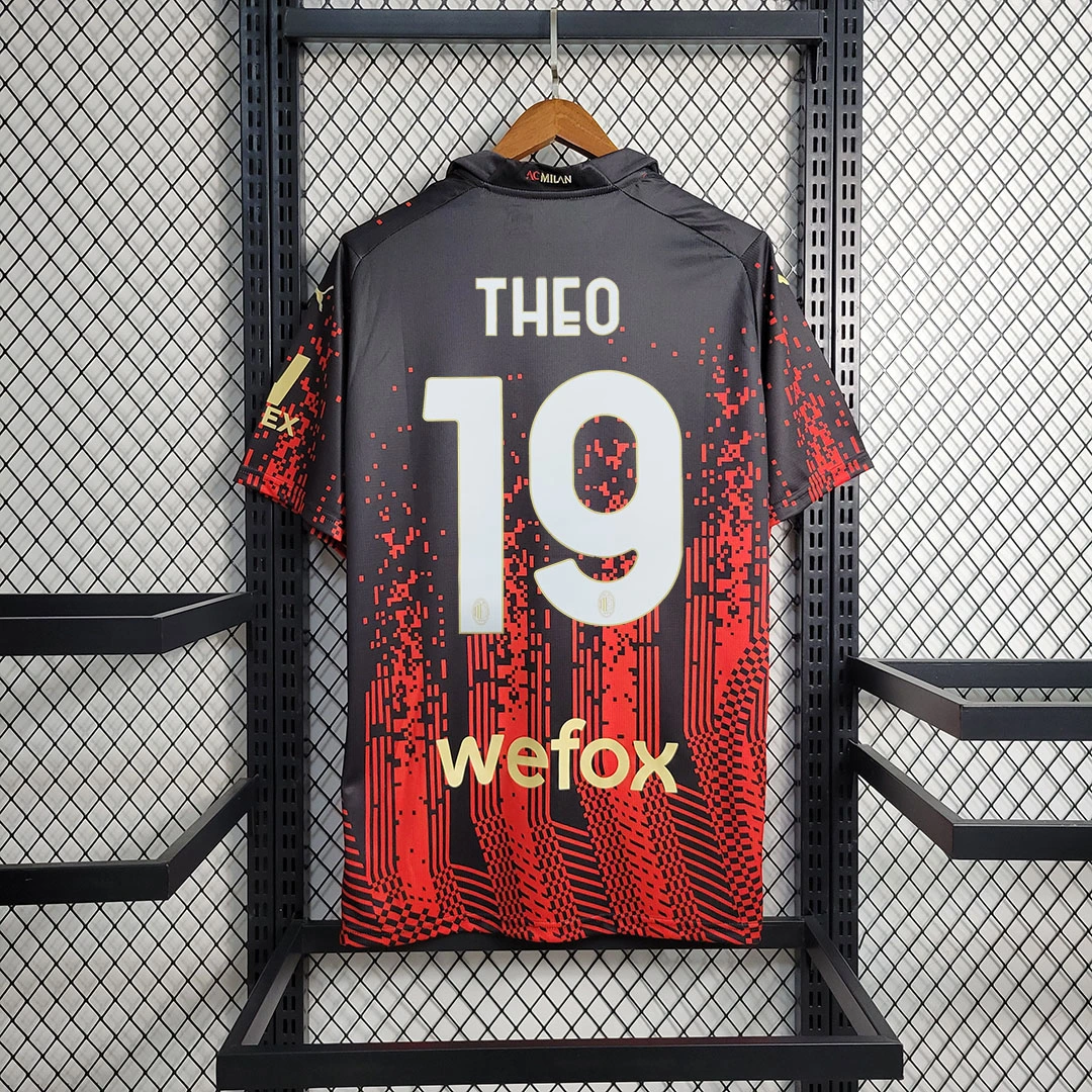 AC Milan Retro Soccer Jersey Fourth Away Custom Shirt 2022/23 - Image 6