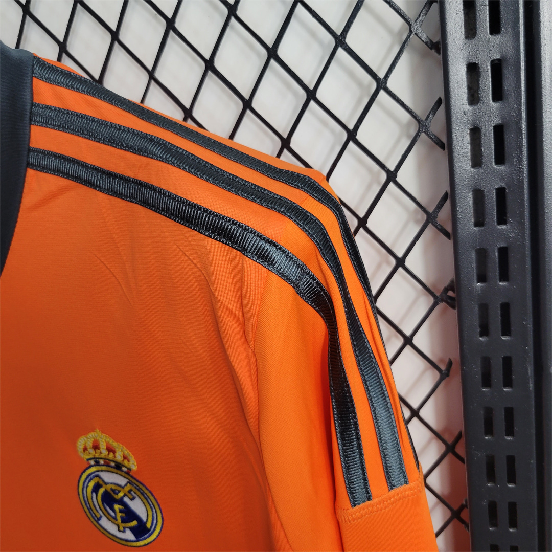 Real Madrid Retro Jersey Third Away Long Sleeve Custom Soccer Shirt 2013/14 - Image 4
