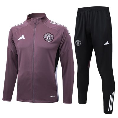 Manchester United Training Kit (Jacket+Pants) Grayish Purple 2025/26