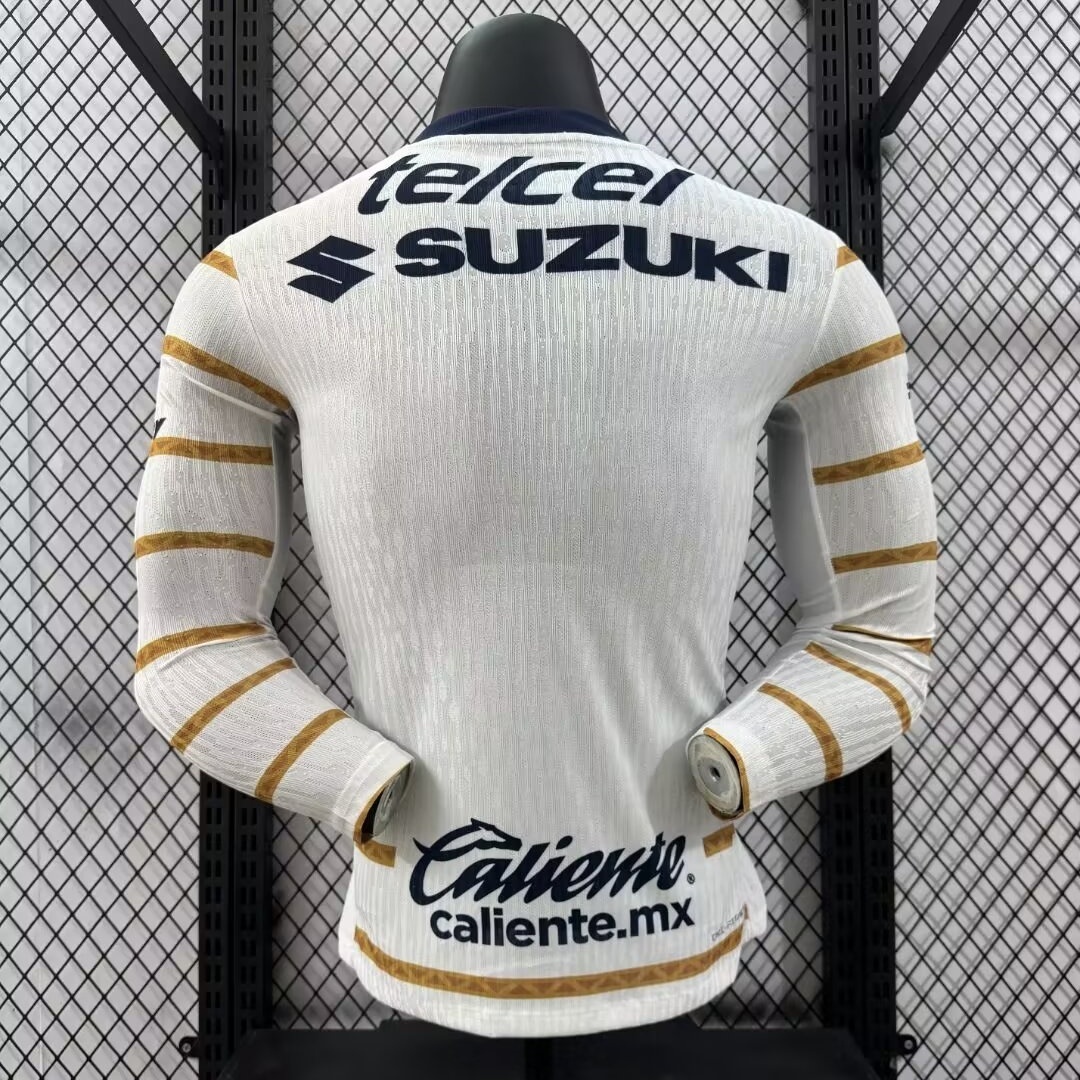 Pumas UNAM Soccer Jersey Home Long Sleeve Shirt 2024/25 - Image 2