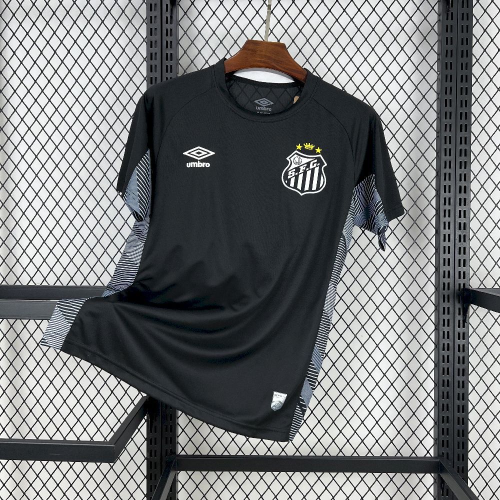 Santos FC Soccer Jersey Black Goalkeeper Custom Shirt 2025
