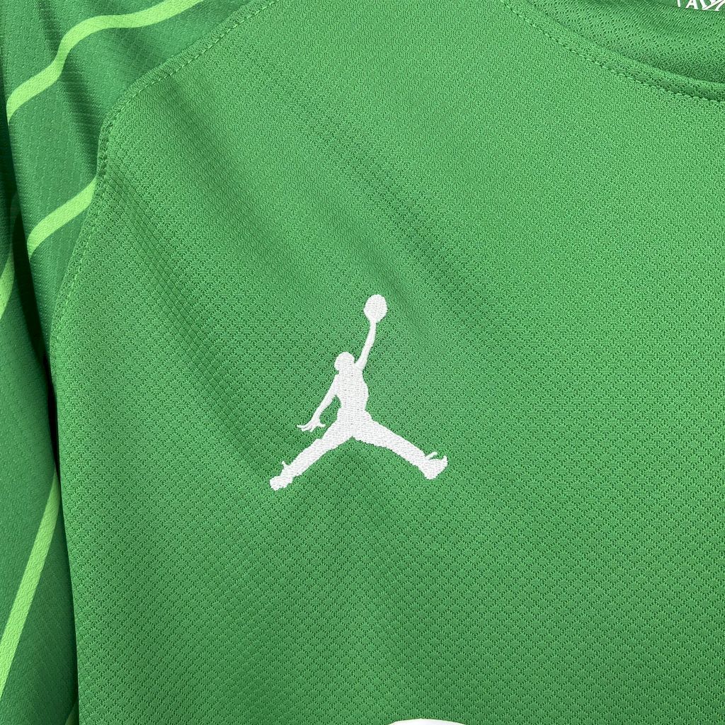 PSG Soccer Jersey Green Custom Long Sleeve Shirt 2025/26 - Image 5