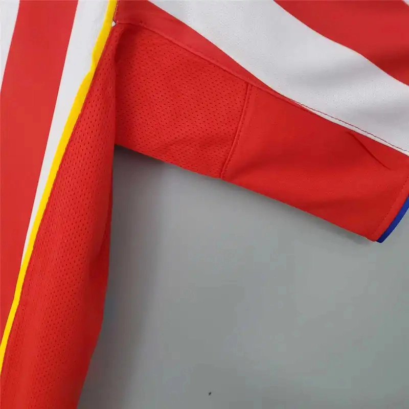 Atletico Madrid Retro Soccer Jersey Home Shirt 2004/05 - Image 5