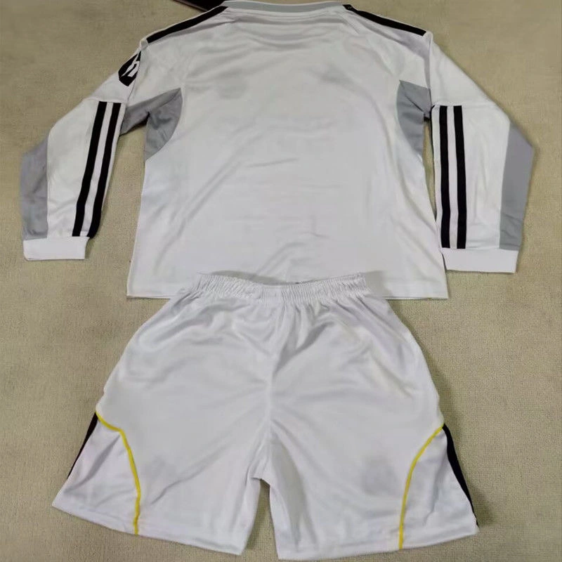 Real Madrid Soccer Jersey Home Kids Kit Long Sleeve Jersey+Shorts 2025/26 - Image 2